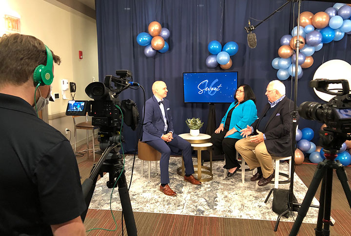 Stephen Stucey hosting 2020 Virtual Charity Ball interviewing Mike and Mickeye Murphy from Murphy Construction Group.