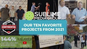Graphic reading "Our ten favorite projects from 2021"