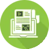 Blog silhouette graphic icon